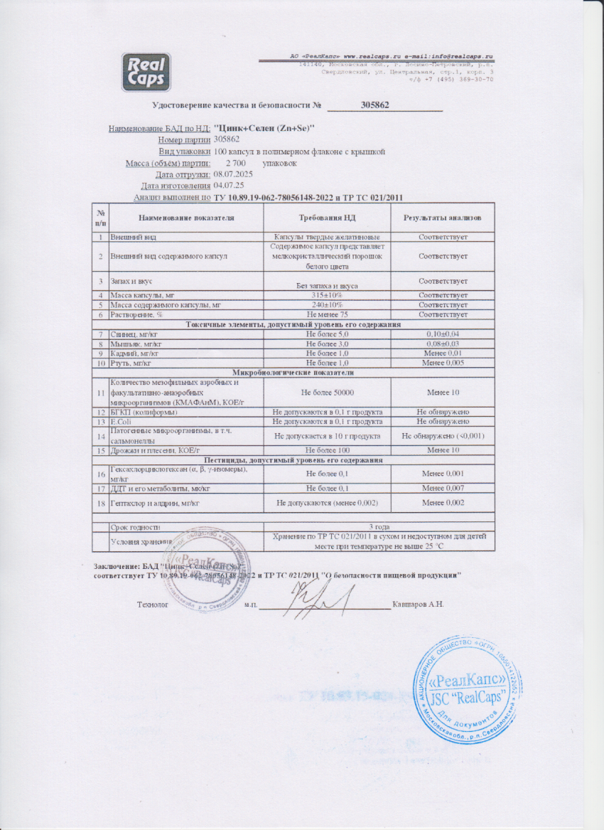 Паспорт №072025